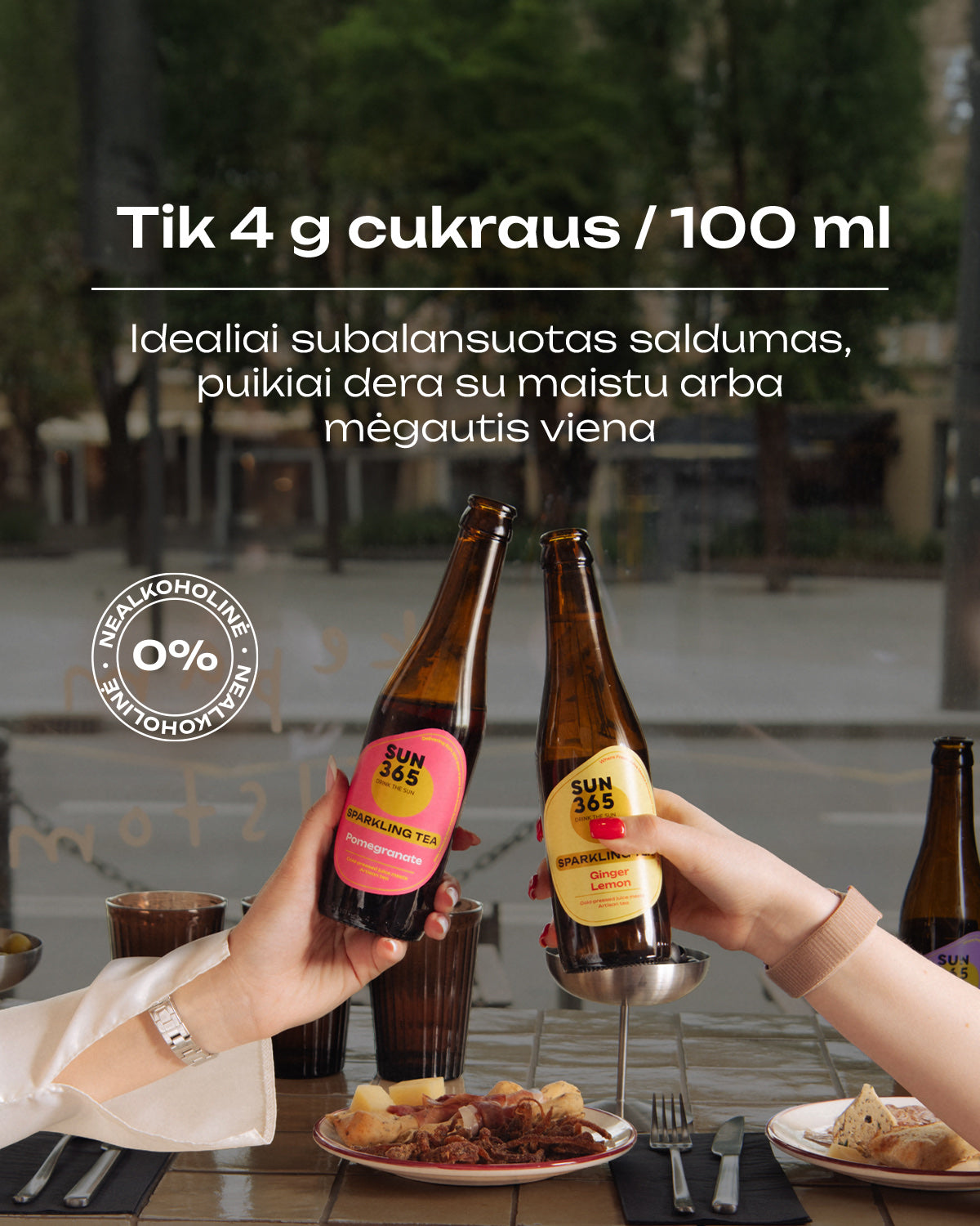 Tik 4 g cukraus / 100 ml