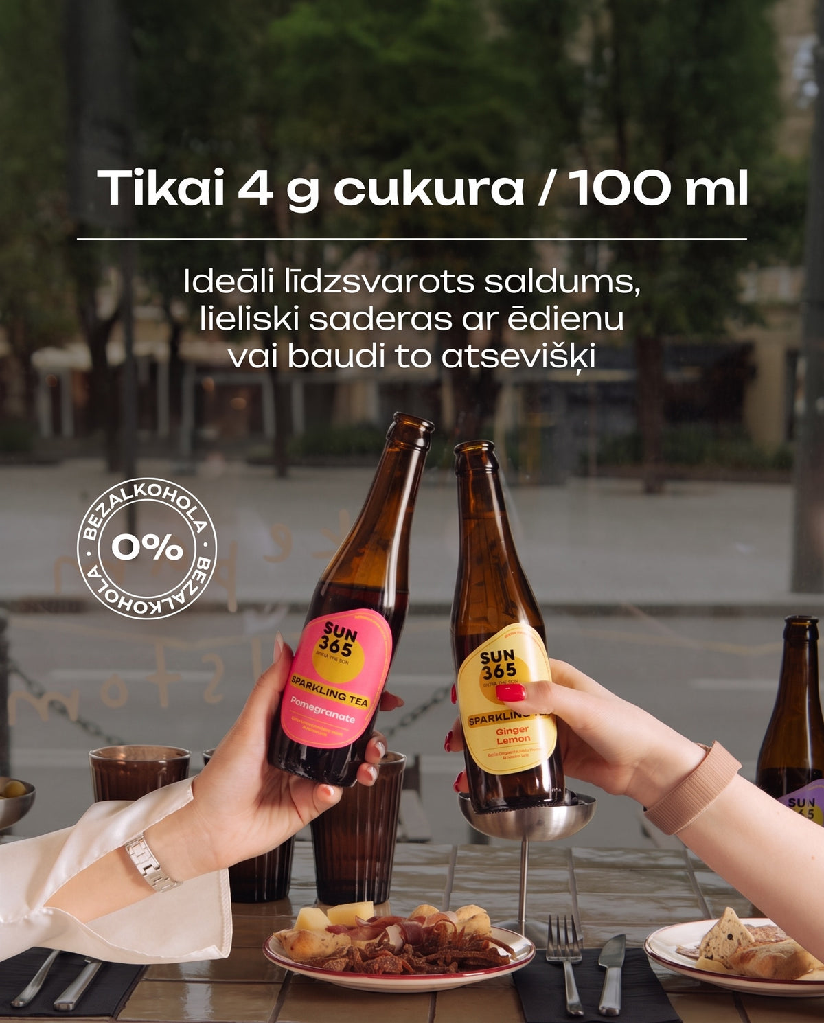 Tikai 4 g cukura / 100 ml — ideāli līdzsvarots saldums